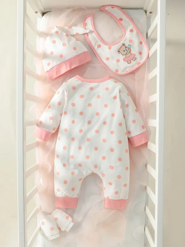 Polka Dot Bear 4-Piece Newborn Set