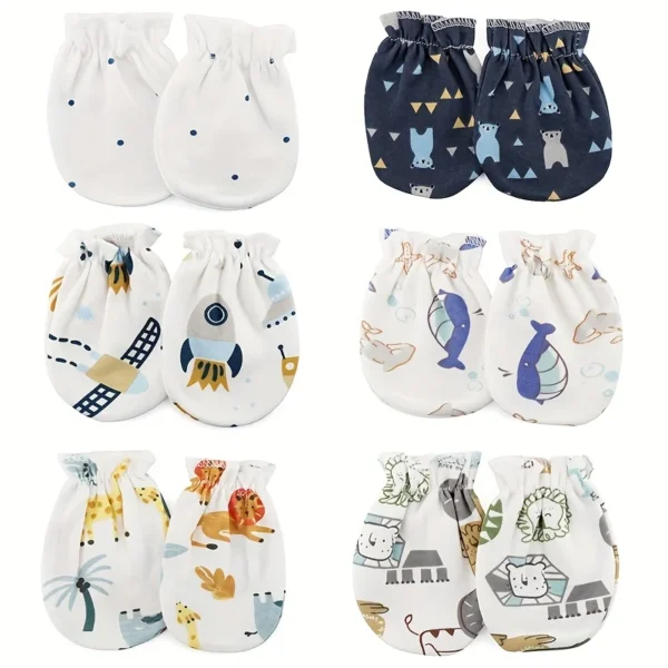 Newborn Mittens (6 Pairs)