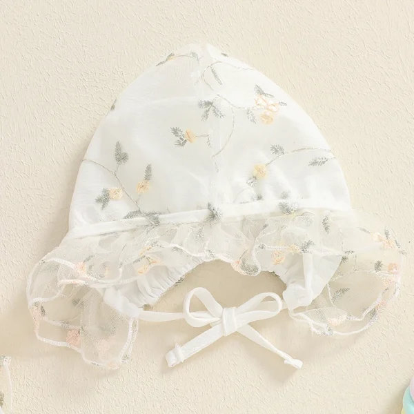 S1106b564afb148da98459489de8a656fG.webp Flutter Sleeve Tulle Dress & Hat
