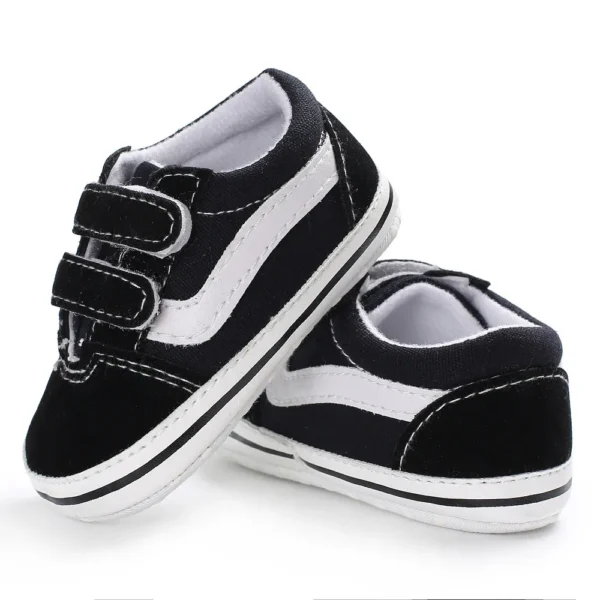 Striped Canvas Baby Sneakers