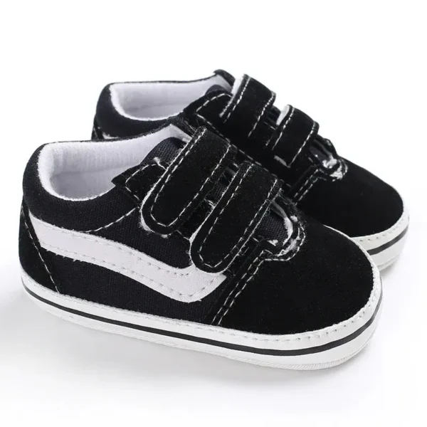 Striped Canvas Baby Sneakers