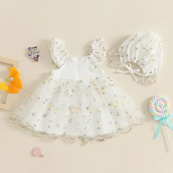 S1a5c6543af2f4a1fb5a4eb4875c5d0daw.webp Flutter Sleeve Tulle Dress & Hat