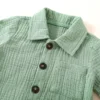 Linen Button-Down Shirt Set