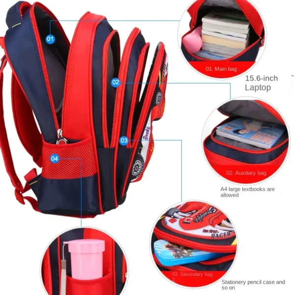 S2ad336115fbb41dca171e8339bd35e52D.webp 3D Car Kindergarten Backpack