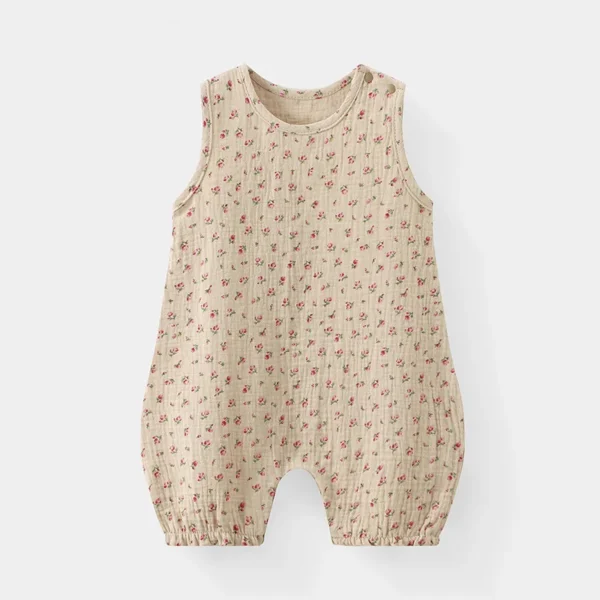 Little Bear Muslin Romper