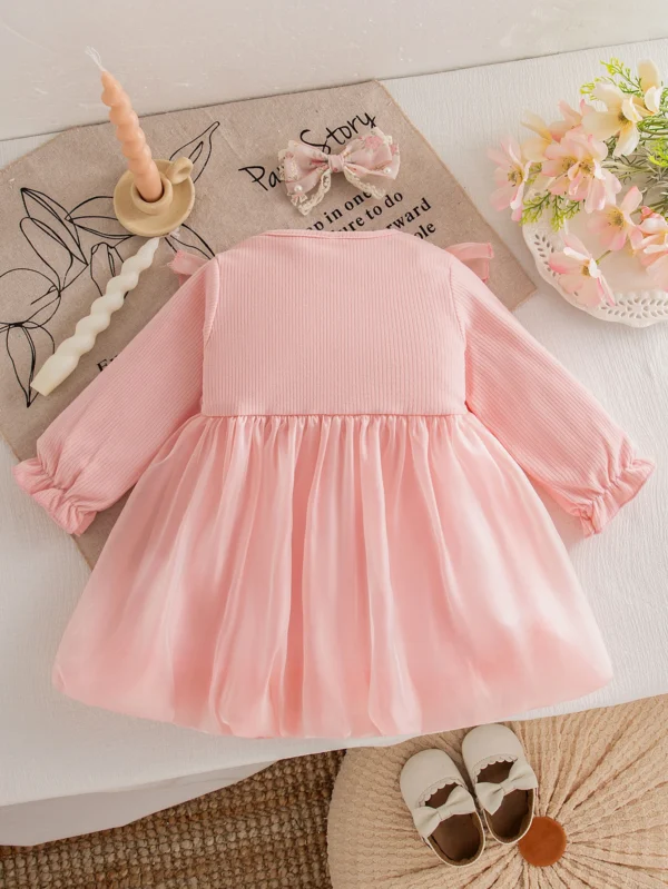 Pink Knit Princess Dress