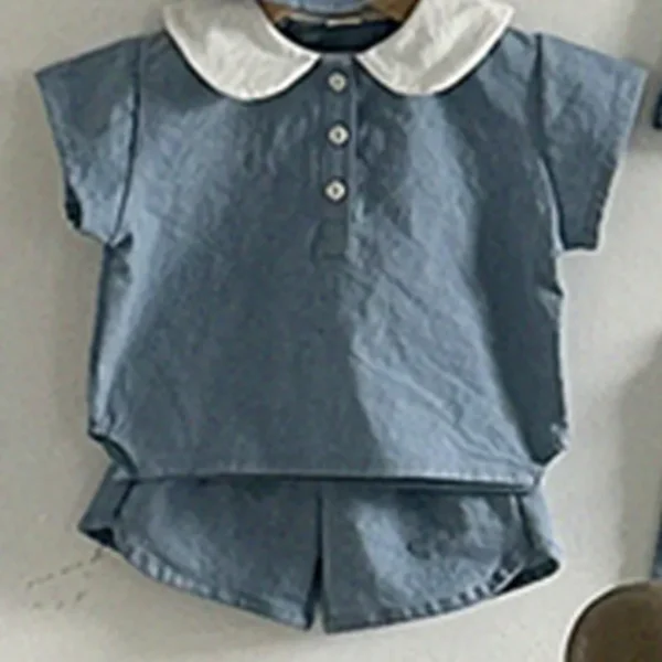 Cotton Shirt & Shorts Lounge Set