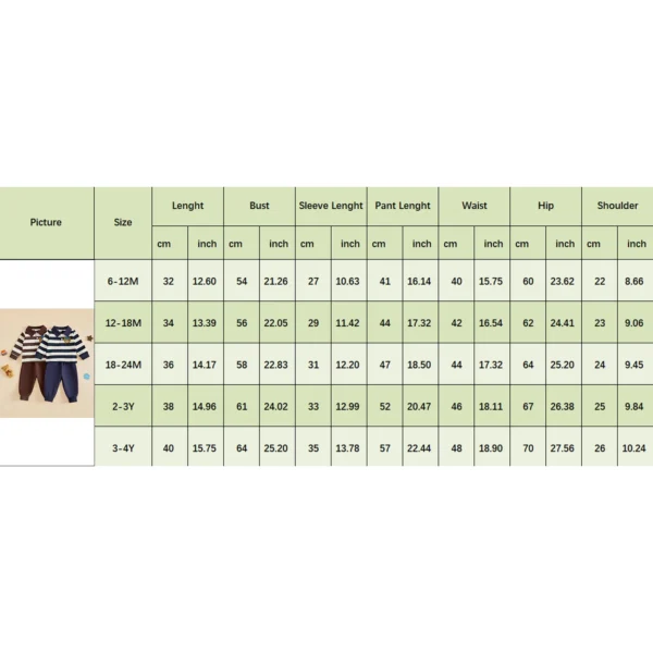 S4c6d4f2c2d9b430a9656b28c8139061d7.webp Striped Bear Sweatshirt Set