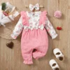 Floral Bow Romper & Headband