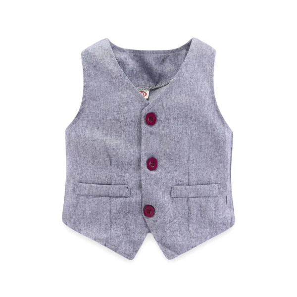 Grey Vest 4-Piece Suit