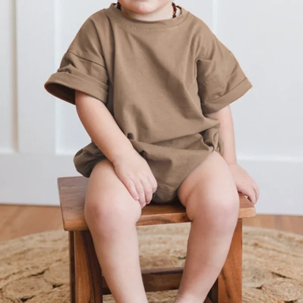 Oversized Tee Bubble Romper