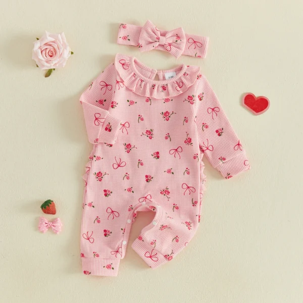 S6144609fb98c451d814365472e96c9a7Z.webp Ruffle Waffle Romper & Headband