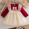 Pink Knit Princess Dress