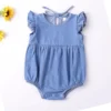 Denim Ruffle Sunsuit