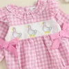 Plaid Duck Bubble Romper