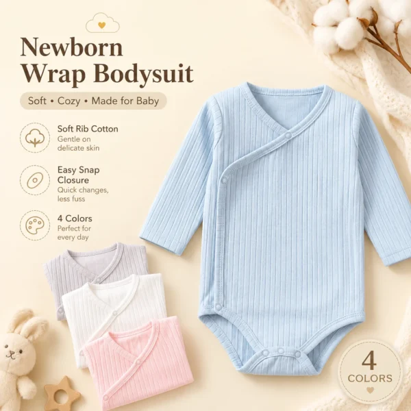 Ribbed Wrap Bodysuit