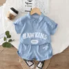 S828041706a674a7ebf2c543e24800fe5T.webp Denim Shirt & Shorts Set