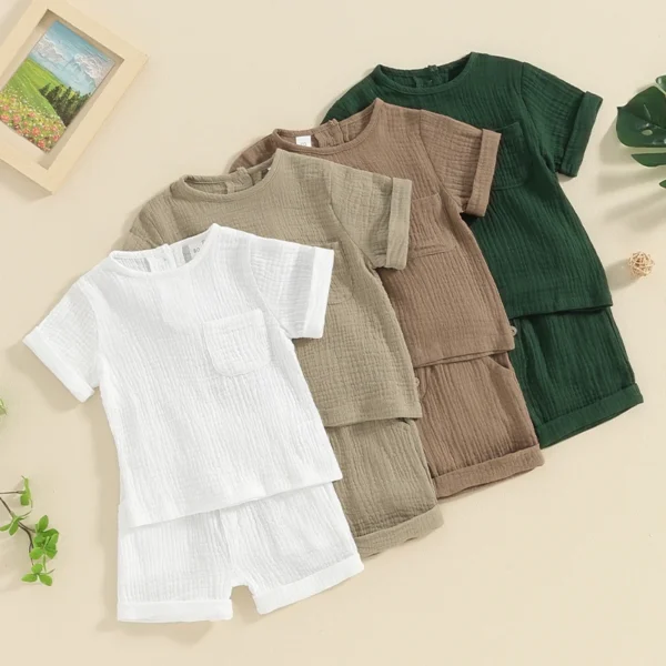 Linen Pocket Tee & Shorts