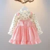 Bear Corduroy Pinafore Dress
