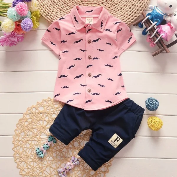 S866aa3878ed5494fb844cbe94a78121b1.webp Printed Shirt & Shorts Set