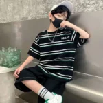 S9453c2ea2c924c87a14be8797493b21fT.webp Plaid Tee & Shorts Set