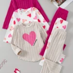 Bear Print Cotton Pyjama Set
