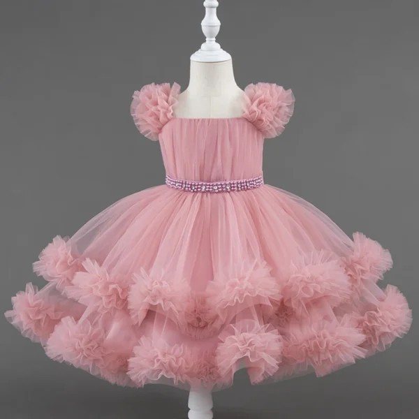 Fluffy Mesh Party Dress