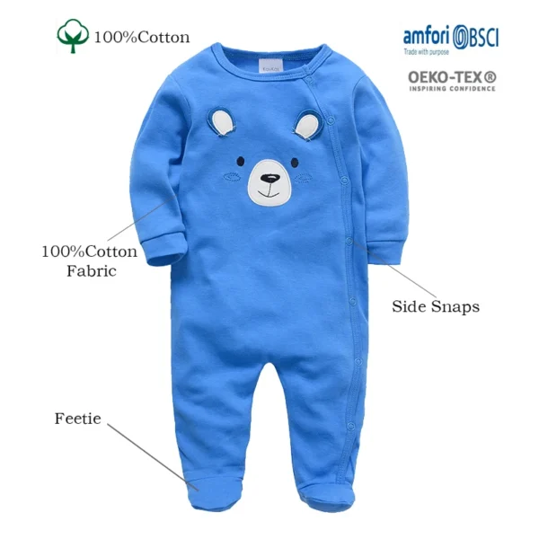 Cartoon Print Cotton Romper