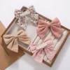 Printed Hair Bow Clips (4 Pack)