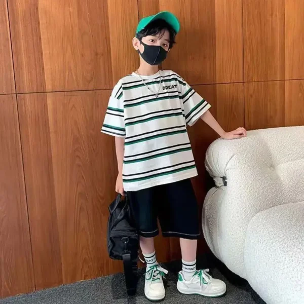 Striped Cartoon Summer Set