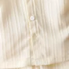 Ribbed Shirt & Shorts Set