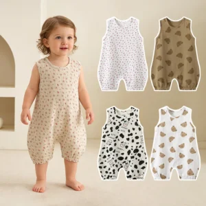 Bear Print Cotton Pyjama Set