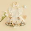 Saff272306c0e4d1499a785c9325e632aZ.webp Lace Floral Romper Dress & Headband