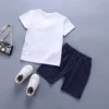 Plaid Tee & Shorts Set