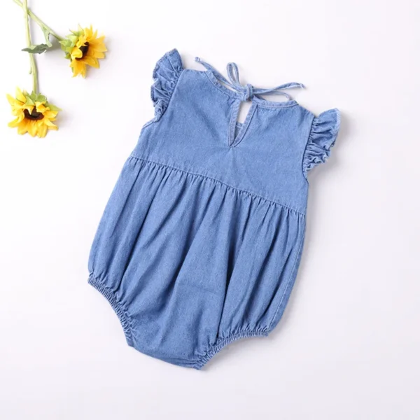 Denim Ruffle Sunsuit