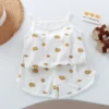 Square Collar Top & Shorts Set