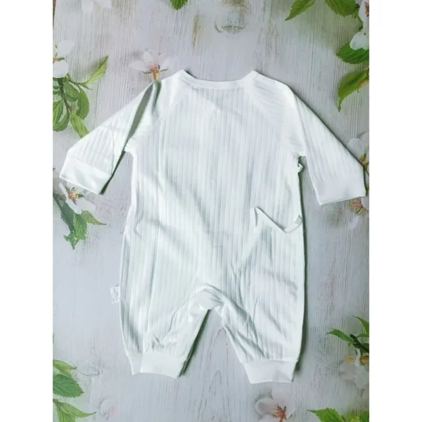 Bear Cotton Jumpsuit with Hat