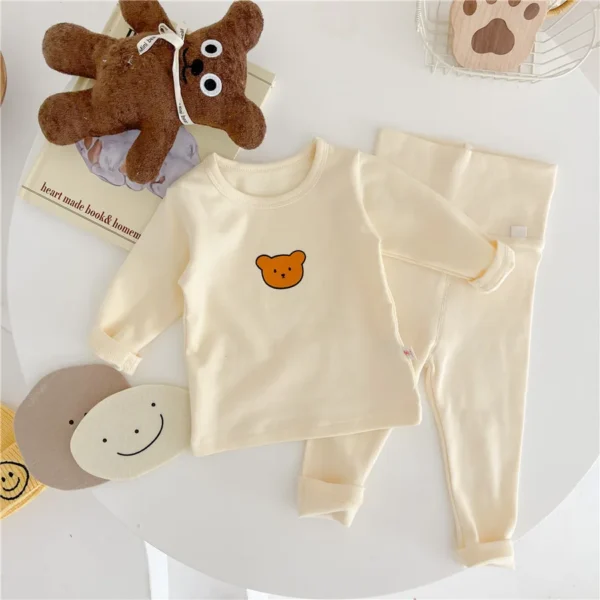 Bear Print Cotton Pyjama Set