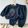 Car Graphic Sweatshirt Set