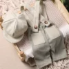 Little Gentleman Knit Romper & Cap