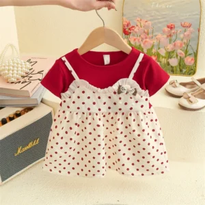 Sd6823b55c88e47f08d2fab0b34d48c72x.webp Cardigan & Patchwork Dress Set