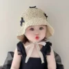 Bowknot Straw Sun Hat