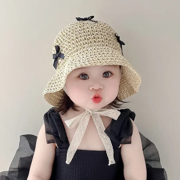 Bowknot Straw Sun Hat