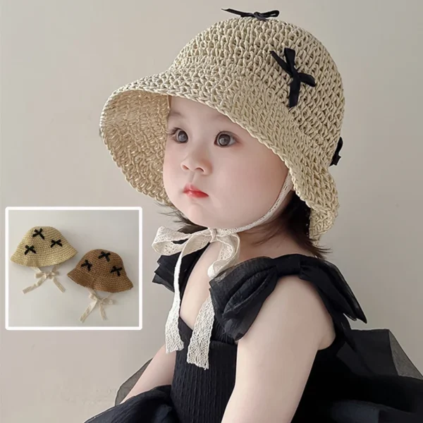 Bowknot Straw Sun Hat