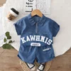 Sef02bca872f6452680ba4776697d4091i.webp Denim Shirt & Shorts Set