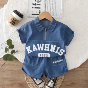 Cotton Polo Tee & Shorts Set
