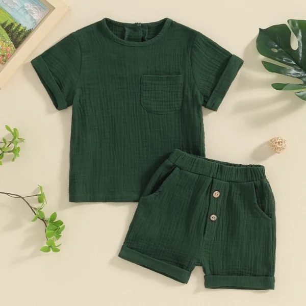 Linen Pocket Tee & Shorts