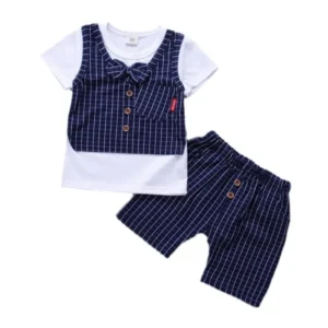 Sf48063ffe8b24a3ab8d792a9e5aaa3017.webp Plaid Tee & Shorts Set