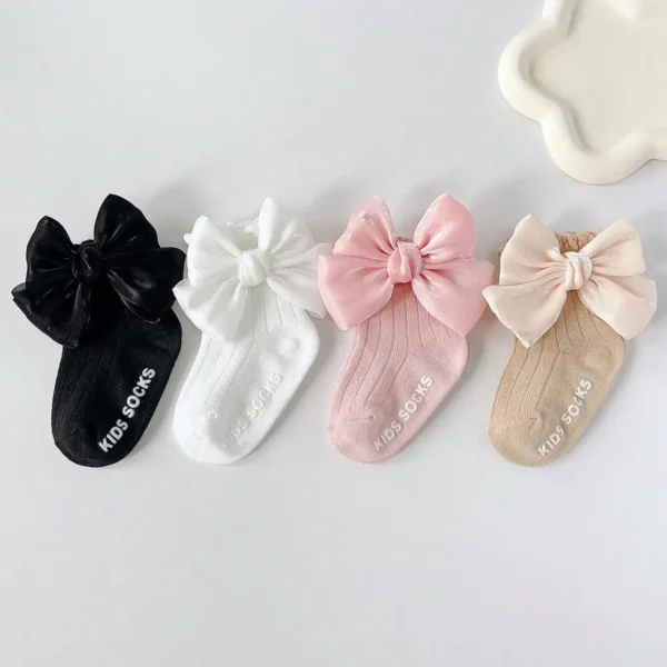 Bow Grip Socks (4 Pairs)