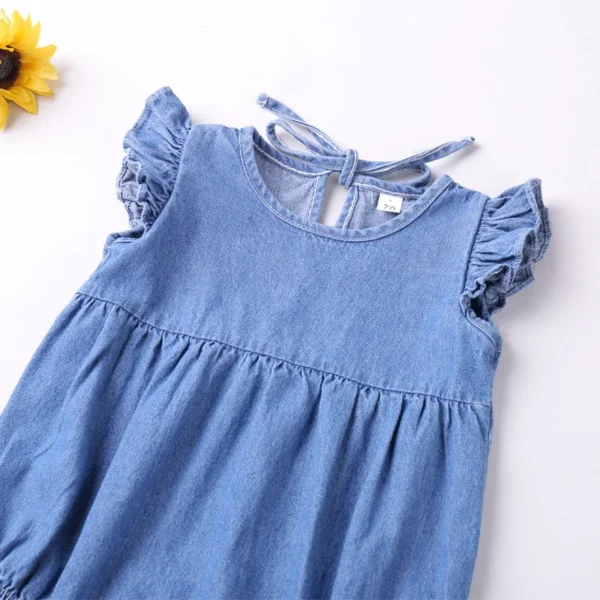 Denim Ruffle Sunsuit